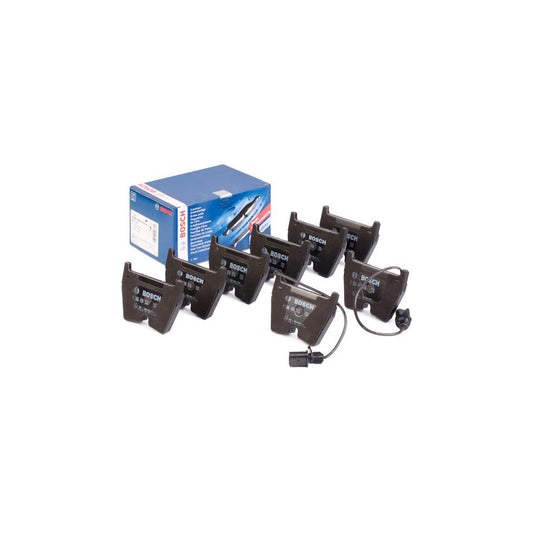 Bosch 0986494216 Brake Pad Set Incl Wear Warning Contact With Anti Squeak Plate With Mounting Manual BP1152