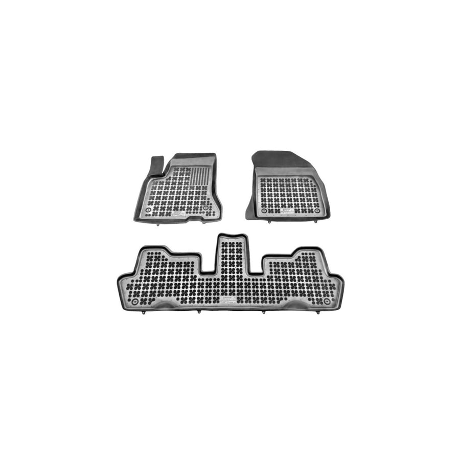REZAW PLAST Tailored 201210 Floor mat set for CITRO??? C4 Elastomer, Front and Rear, Quantity: 3, Black