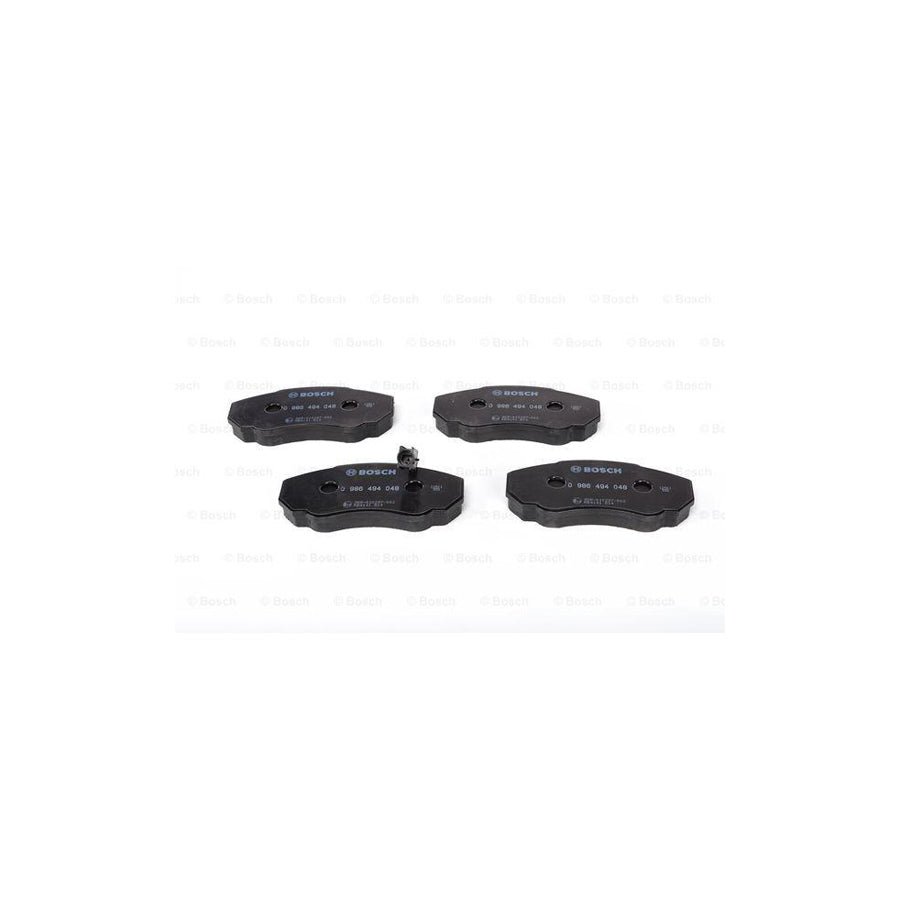 Bosch 0986494048 Brake Pad Set With Integrated Wear Sensor With Anti Squeak Plate With Mounting Manual BP416