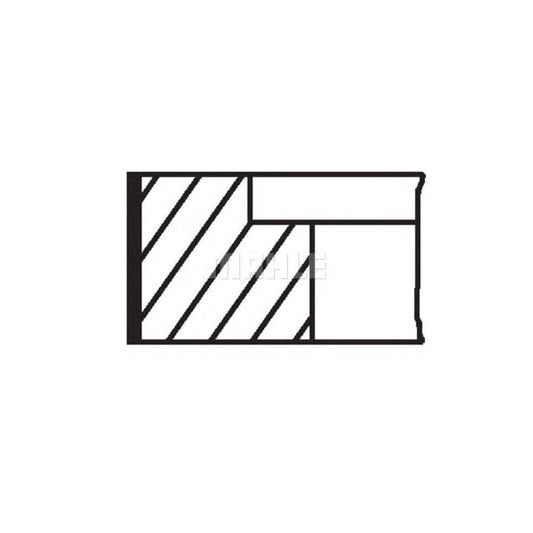 MAHLE ORIGINAL 004 01 V0 Piston Ring Kit Cyl.Bore: 86mm