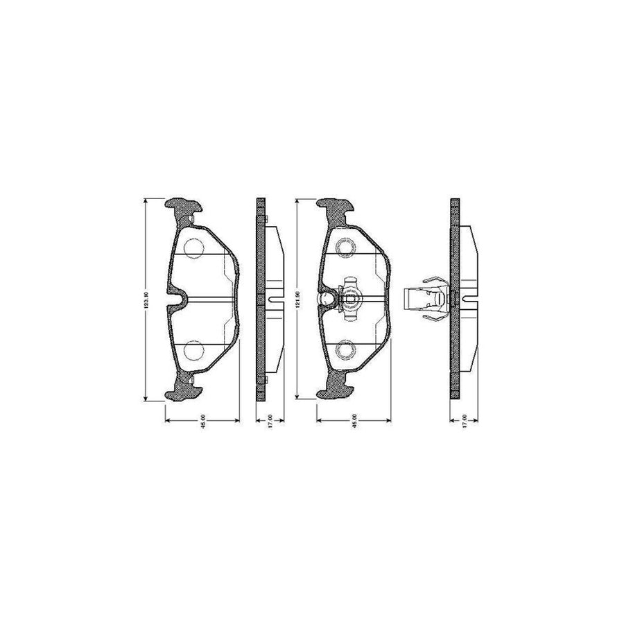 Bosch 0986Tb2145 Brake Pad Set For Bmw 5 Series Excl Wear Warning Contact With Accessories