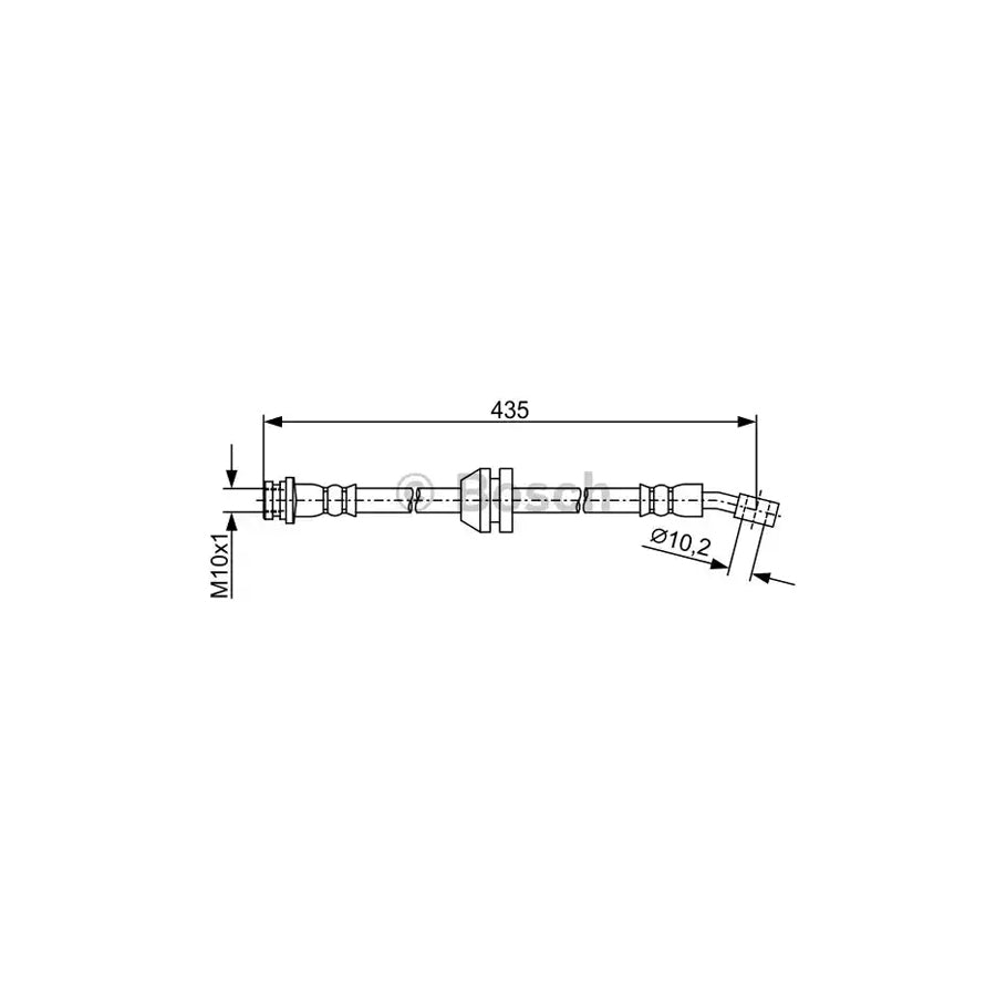 BOSCH 1 987 481 939 Brake Hose 425Mm M10X1 