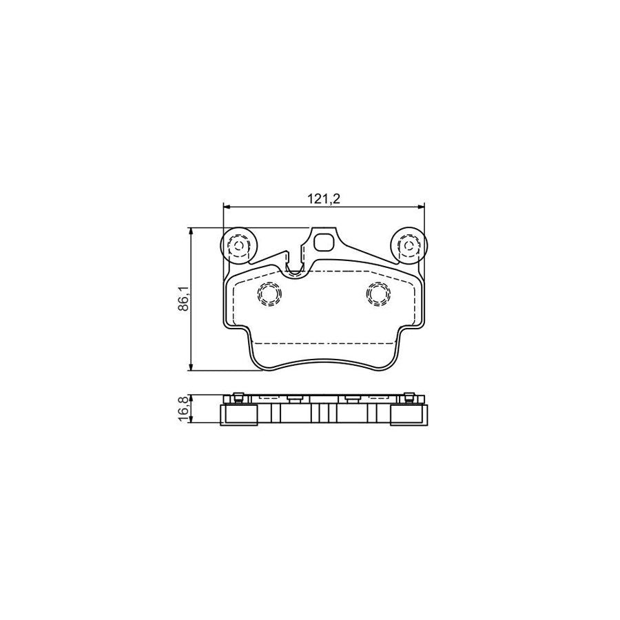 Bosch 0986494567 Brake Pad Set With Anti Squeak Plate With Mounting Manual BP1488