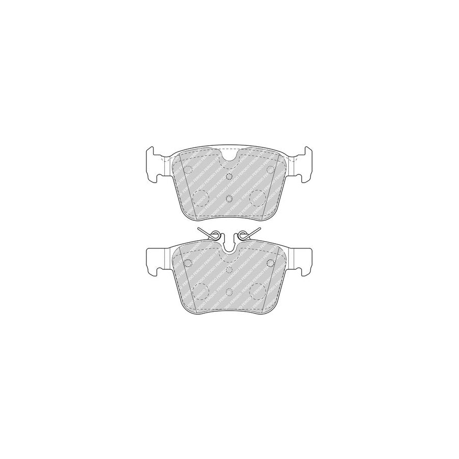 Ferodo Fdb4927 Brake Pad Set Prepared For Wear Indicator Without Accessories