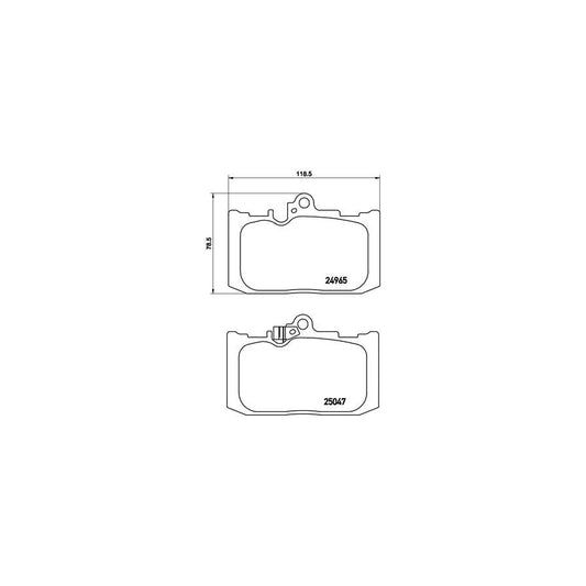 Brembo P 83 131 Brake Pad Set With Acoustic Wear Warning