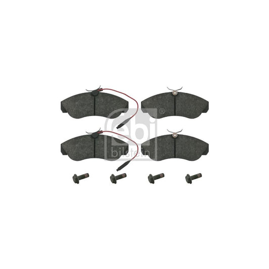 Febi Bilstein 16069 Brake Pad Set Front Axle Incl Wear Warning Contact With Bolts Screws