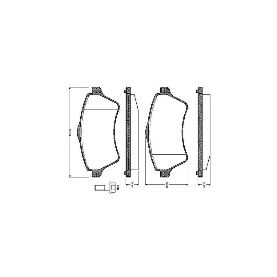 Bosch 0986Tb2396 Brake Pad Set For Land Rover Freelander Excl Wear Warning Contact With Bolts With Accessories