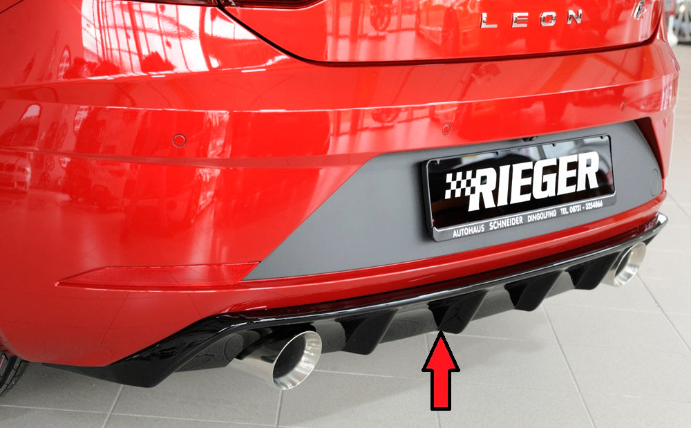 Rieger 00088133 SEAT 5F Leon FR Rear Diffuser