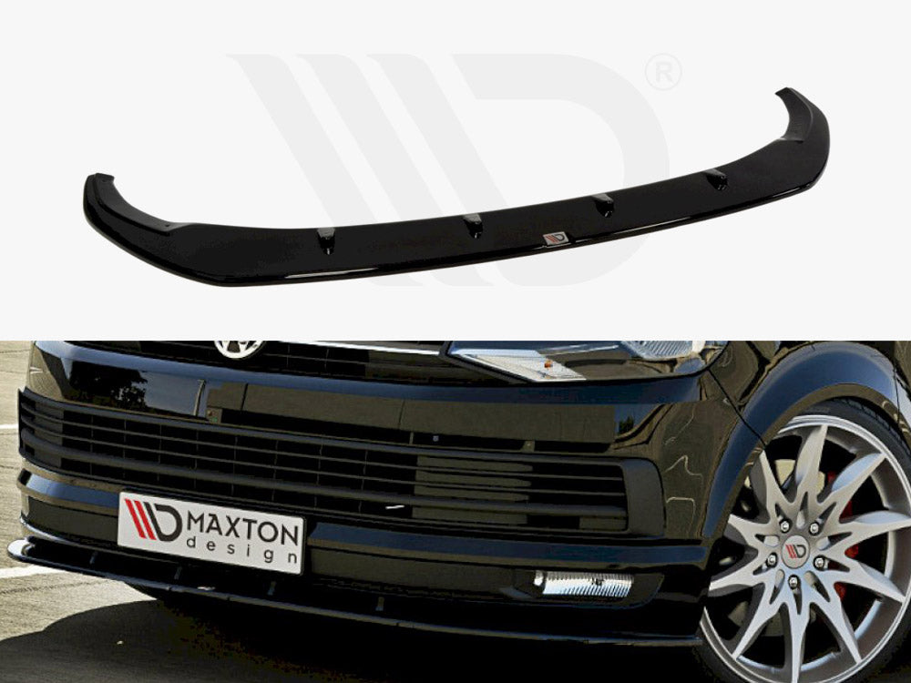 Maxton Design VW-T6-FD1T Front Splitter V.1 VW T6 | Duco Car Parts UK Car Parts