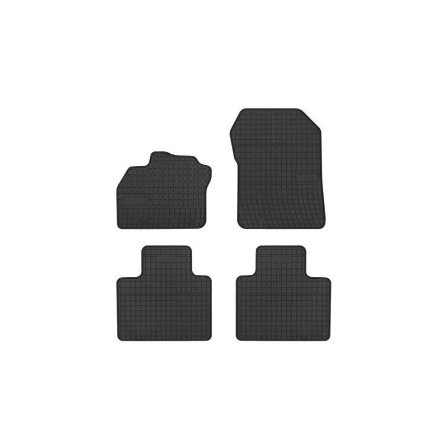 FROGUM Tailored 401815 Floor mat set for RENAULT Zoe (BFM_) Elastomer, Front and Rear, Quantity: 4, Black, (LHD)