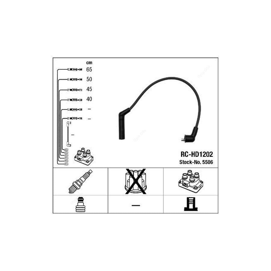 NGK Ignition Cable Kit RC-HD1202 (NGK5506)