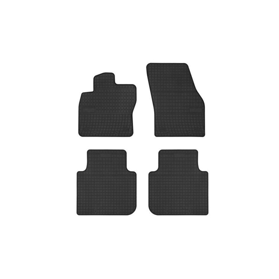 FROGUM Tailored 547952 Floor mat set Elastomer, Front and Rear, Quantity: 4, Black, (LHD)