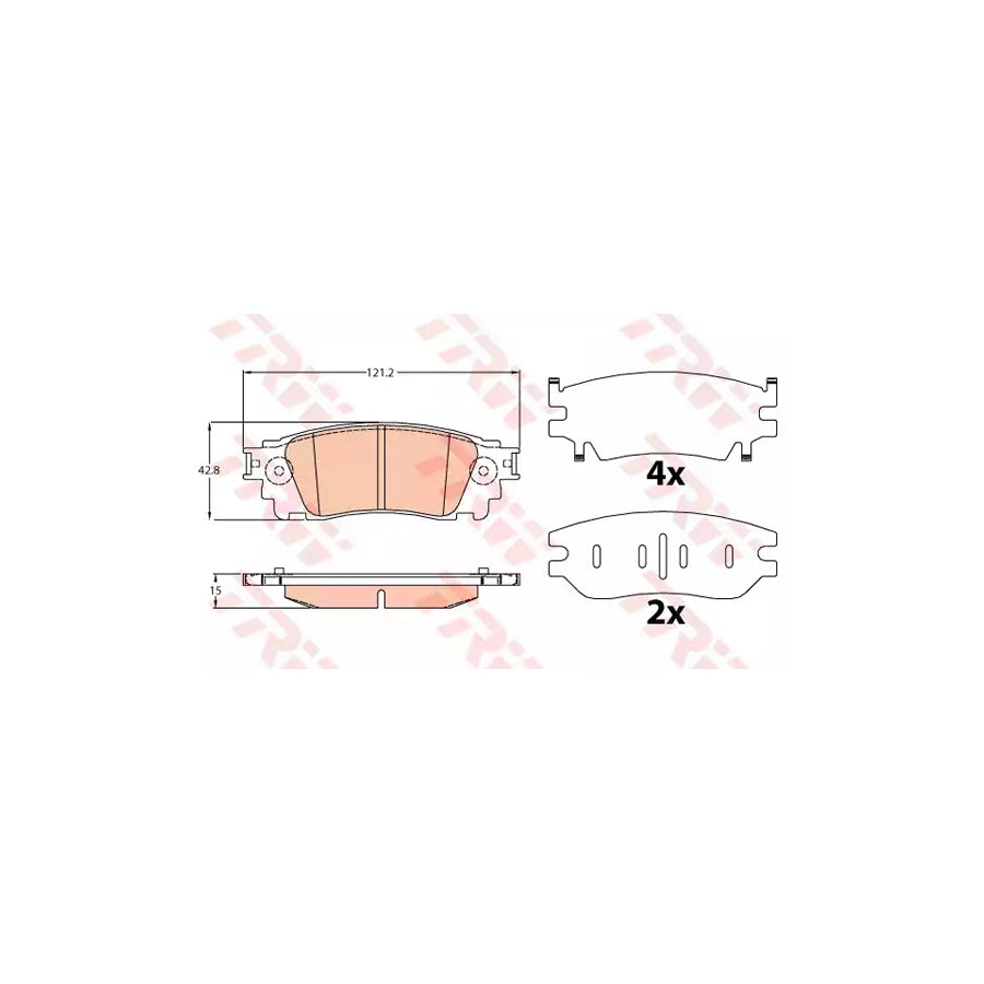 TRW Gdb4459 Brake Pad Set