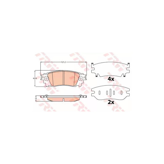 TRW Gdb4459 Brake Pad Set