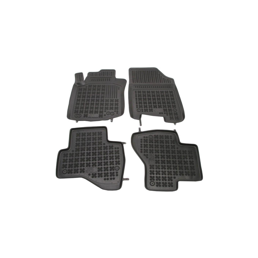 REZAW PLAST Tailored 201211 Floor mat set Elastomer, Front and Rear, Quantity: 4, Black