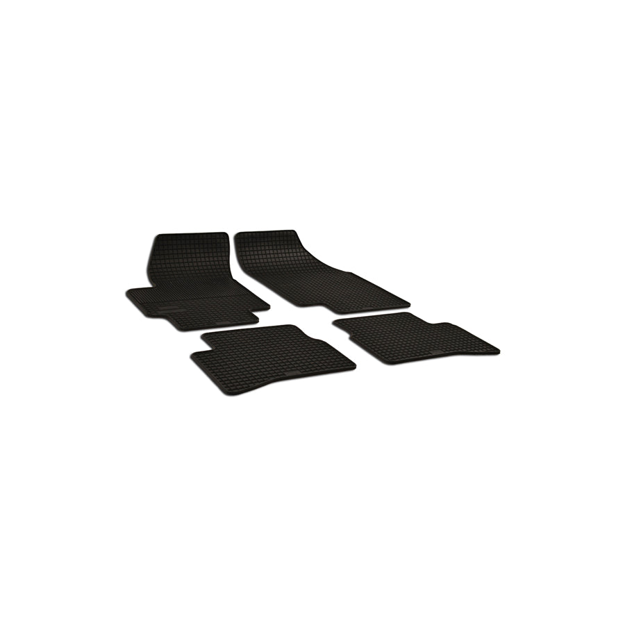 WALSER 50371 Floor mat set for KIA RIO Elastomer, Front and Rear, Quantity: 4, Black