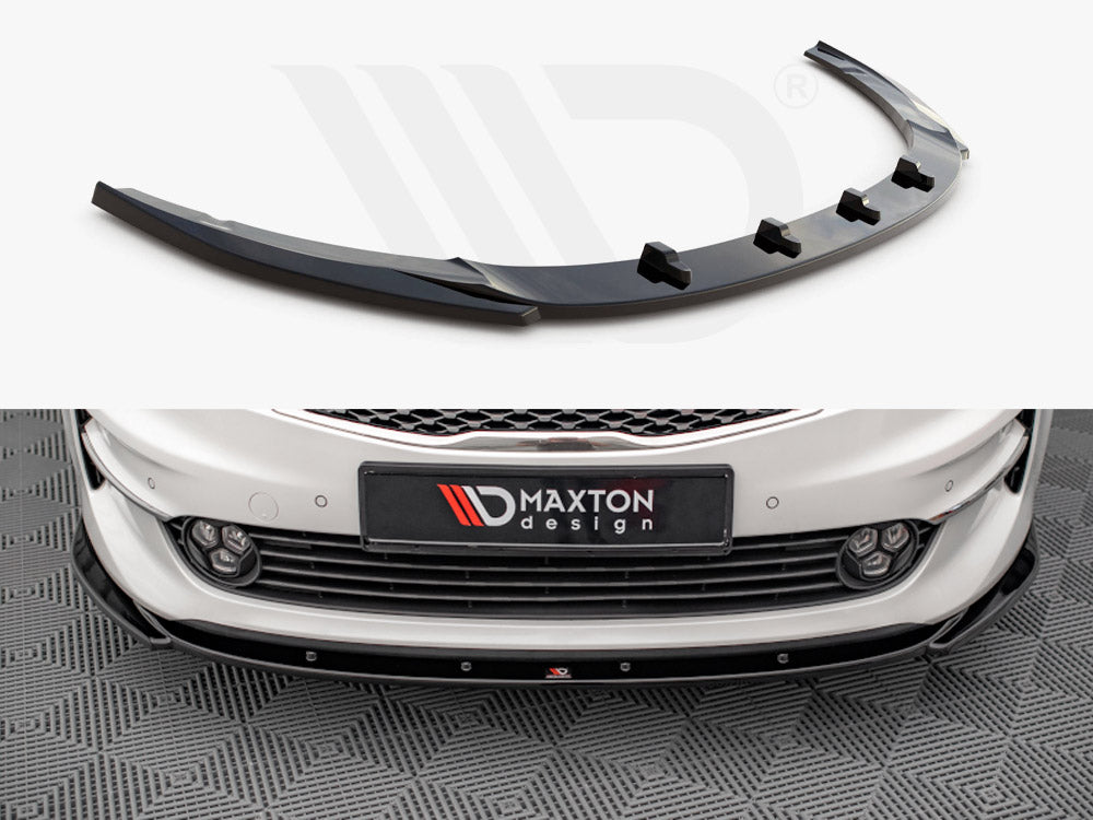 Maxton Design KI-OP-2-FD2T Front Splitter V.2 Kia Optima MK4 | Duco Car Parts UK Car Parts