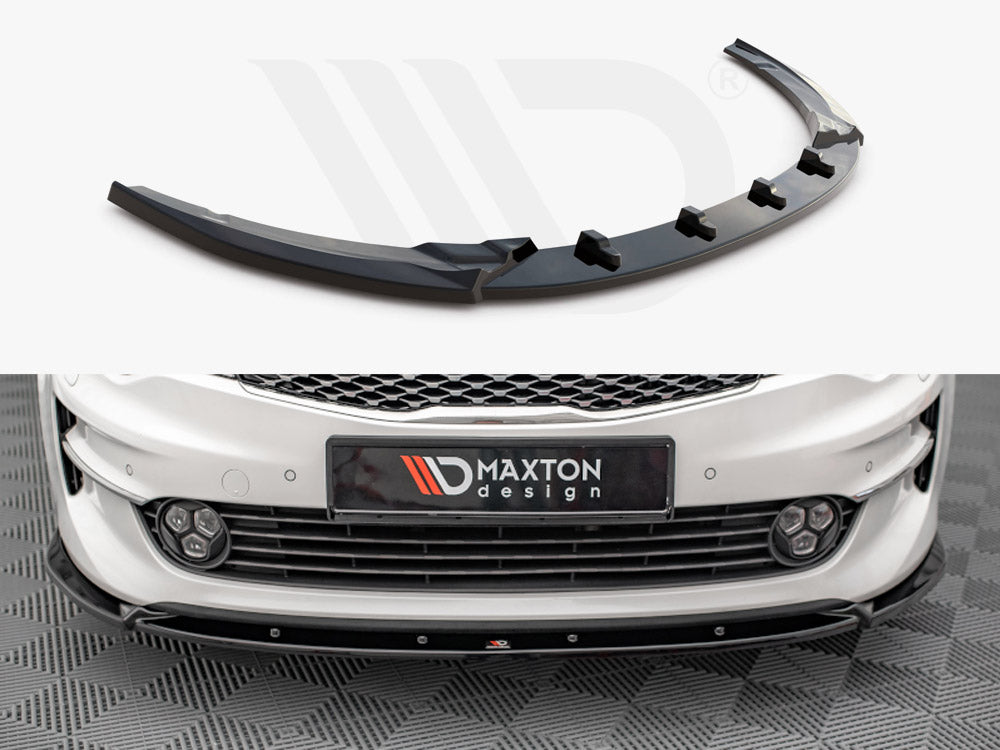 Maxton Design KI-OP-2-FD1T Front Splitter V.1 Kia Optima MK4 | Duco Car Parts UK Car Parts