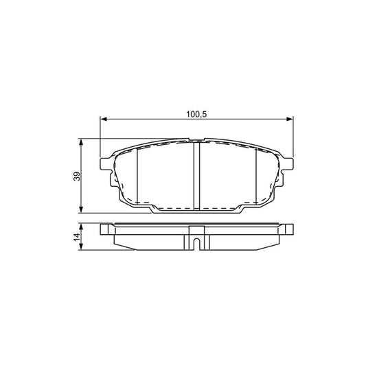 Bosch 0986495320 Brake Pad Set For Mazda 323 Excl Wear Warning Contact With Anti Squeak Plate With Mounting Manual BP1609
