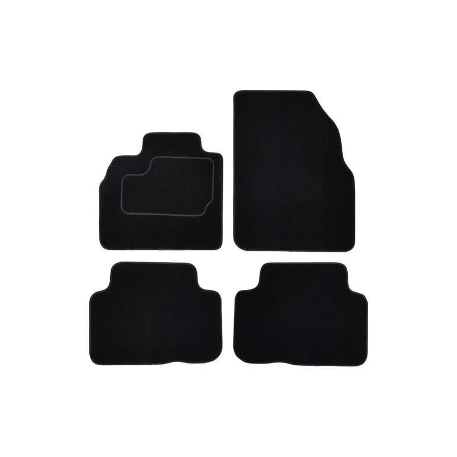 CUSTOPOL Tailored RNT405S Floor mat set for RENAULT Sc???nic II (JM) Textile, Front and Rear, Quantity: 4, Grey