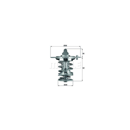 MAHLE ORIGINAL TX 83 76D Engine thermostat Opening Temperature: 76°C, with seal