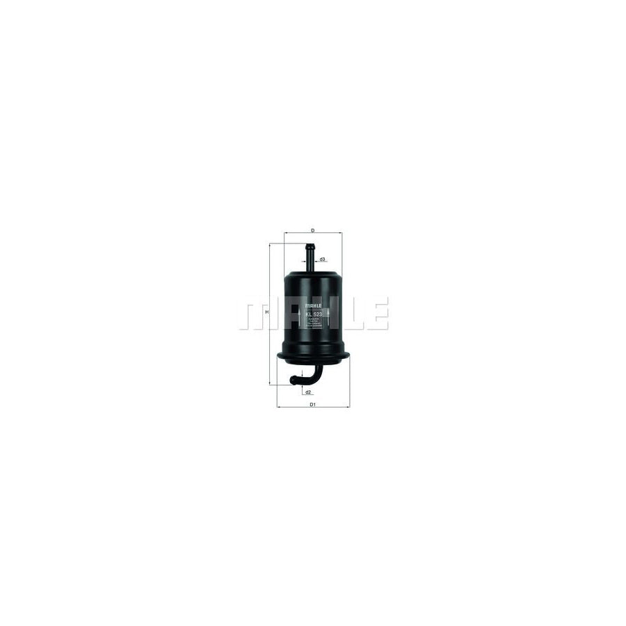 MAHLE ORIGINAL KL 523 Fuel filter for SUZUKI GRAND VITARA In-Line Filter