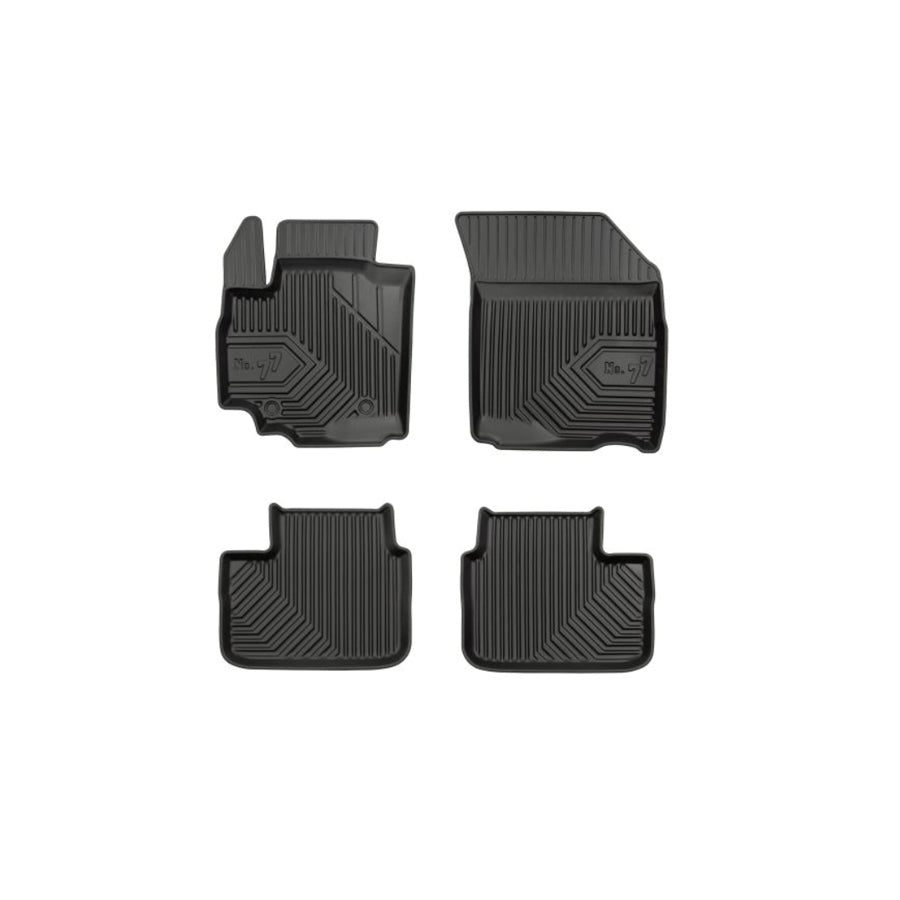 FROGUM Tailored 77407961 Floor mat set for SUZUKI SX4 Elastomer, Front and Rear, Quantity: 4, Black, (LHD)