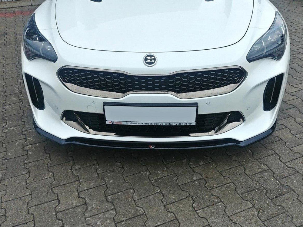 Maxton Design KI-ST-1-GT-FD1T Front Splitter V.1 Kia Stinger Gt (2017-19) | Duco Car Parts UK Car Parts