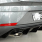Rieger 00088136 SEAT 5F Leon Cupra Rear Diffuser for Original Tailpipe Left & RIght - Glossy Black