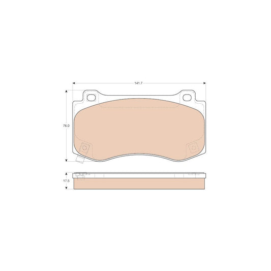 TRW Gdb4449 Brake Pad Set With Acoustic Wear Warning