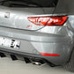 Rieger 00088136 SEAT 5F Leon Cupra Rear Diffuser for Original Tailpipe Left & RIght - Glossy Black