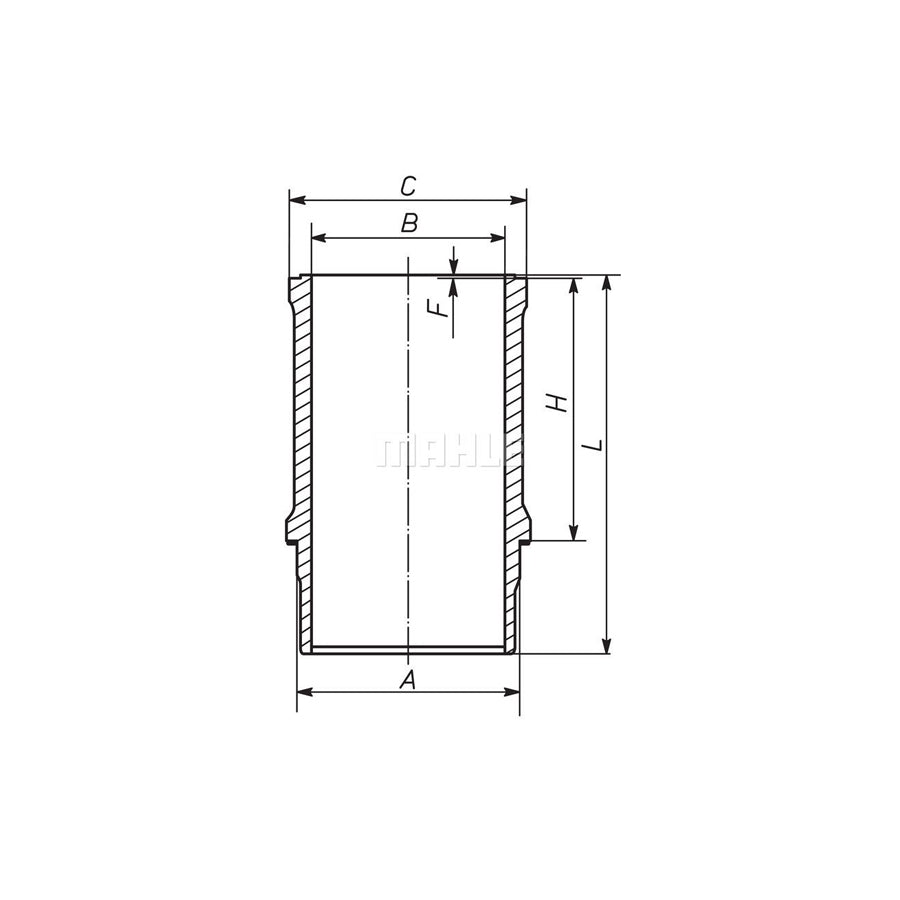 MAHLE ORIGINAL 021 WN 14 00 Cylinder Sleeve 79,0mm