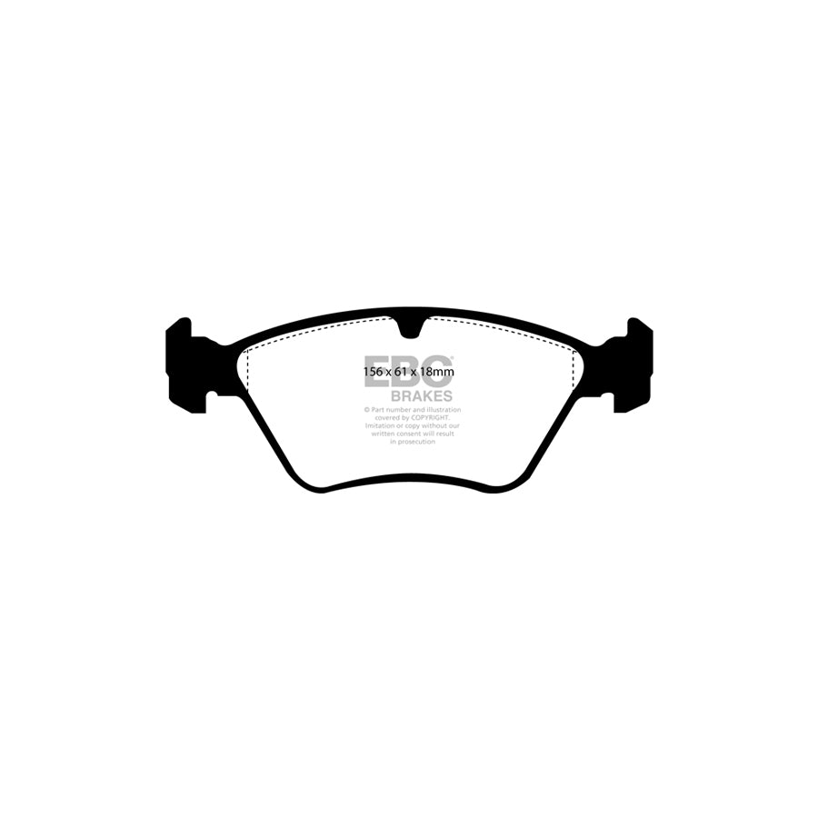 EBC PLK1815 Vauxhall Calibra Yellowstuff Pads and Brake Line Performance Pack - ATE Caliper 2 | Duco Car Parts UK Car Parts