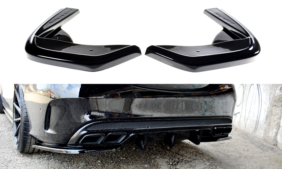 Maxton Design ME-C-205-AMG-RSD1T Rear Side Splitters Mercedes Benz C43 AMG W205 | Duco Car Parts UK Car Parts