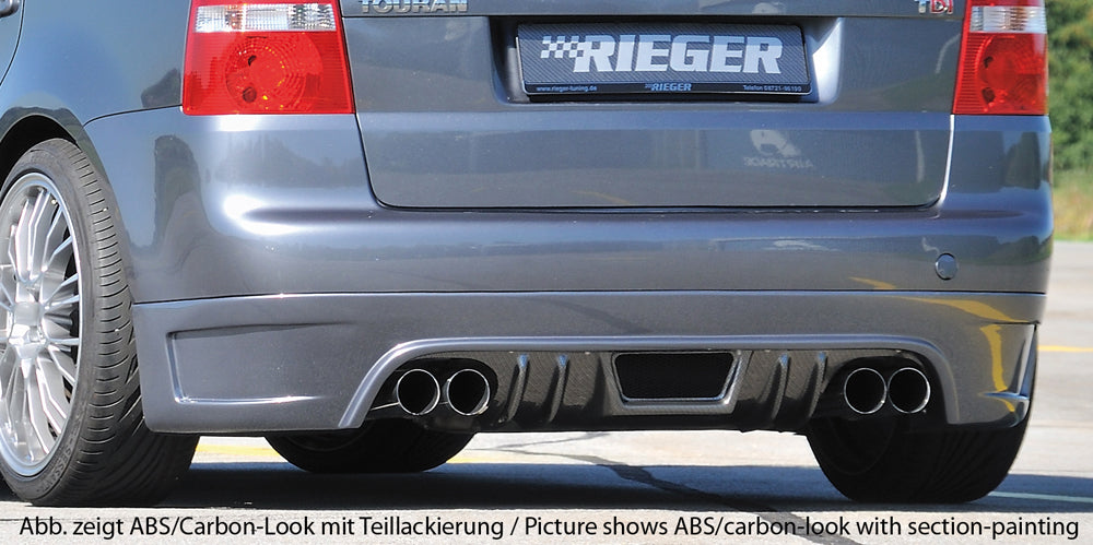 Rieger 00099766 VW 1T Touran Rear Diffuser
