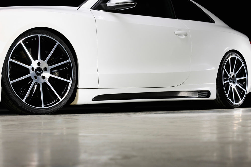 Rieger 00099060 Audi B8 B81 Right Side Skirt (A5 & S5) - Carbon-Look