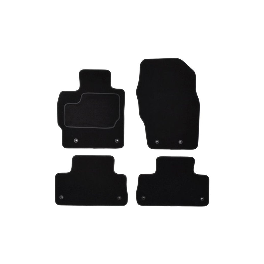 MAMMOOTH A041 MAZ120 PRM 01 Floor mat set for MAZDA CX-7 (ER) Textile, Front and Rear, Quantity: 4, Black
