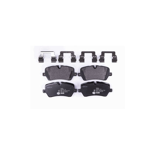 Hella 8DB 355 020 361 Brake Pad Set Prepared For Wear Indicator With Accessories