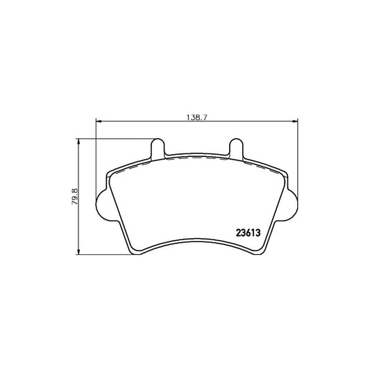 Hella 8DB 355 010 021 Brake Pad Set Not Prepared For Wear Indicator