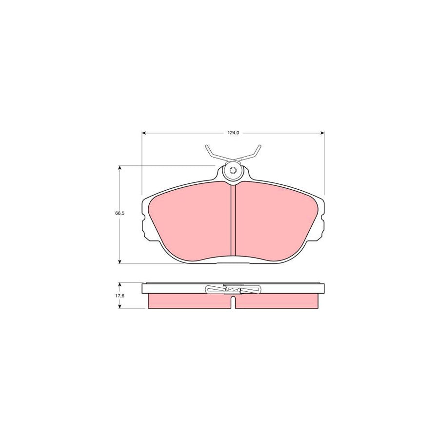 TRW Gdb4033 Brake Pad Set Not Prepared For Wear Indicator