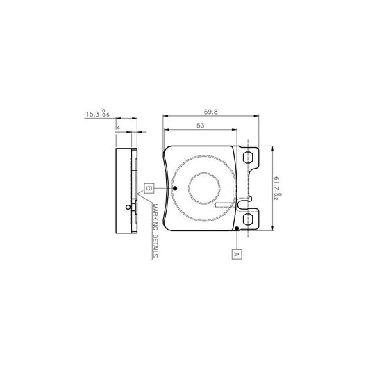 Bosch 0986Tb2022 Brake Pad Set Excl Wear Warning Contact