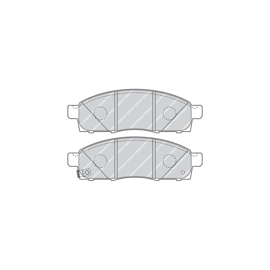 Ferodo Premier Eco Friction Fvr4415 Brake Pad Set With Acoustic Wear Warning Without Accessories