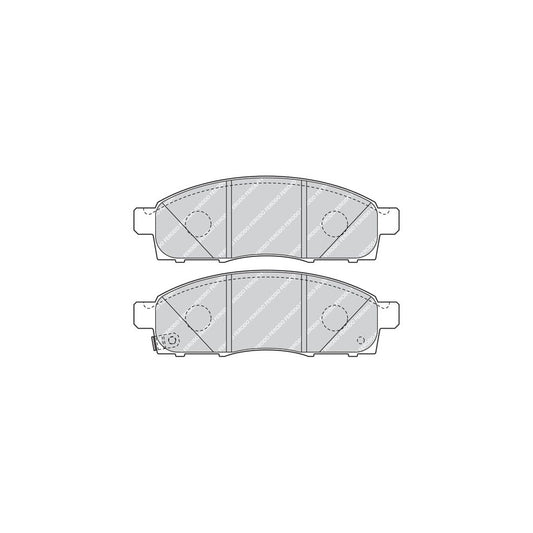Ferodo Premier Eco Friction Fvr4415 Brake Pad Set With Acoustic Wear Warning Without Accessories