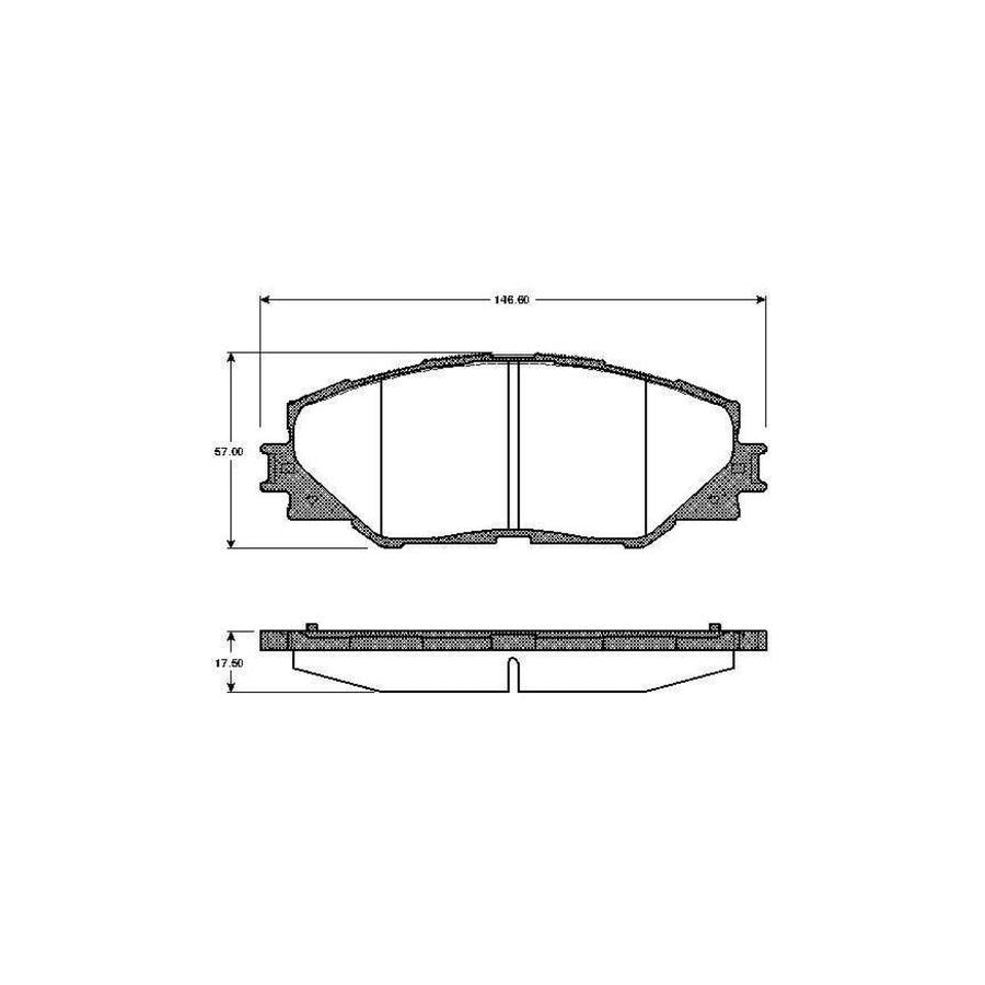 Bosch 0986Tb2942 Brake Pad Set Excl Wear Warning Contact
