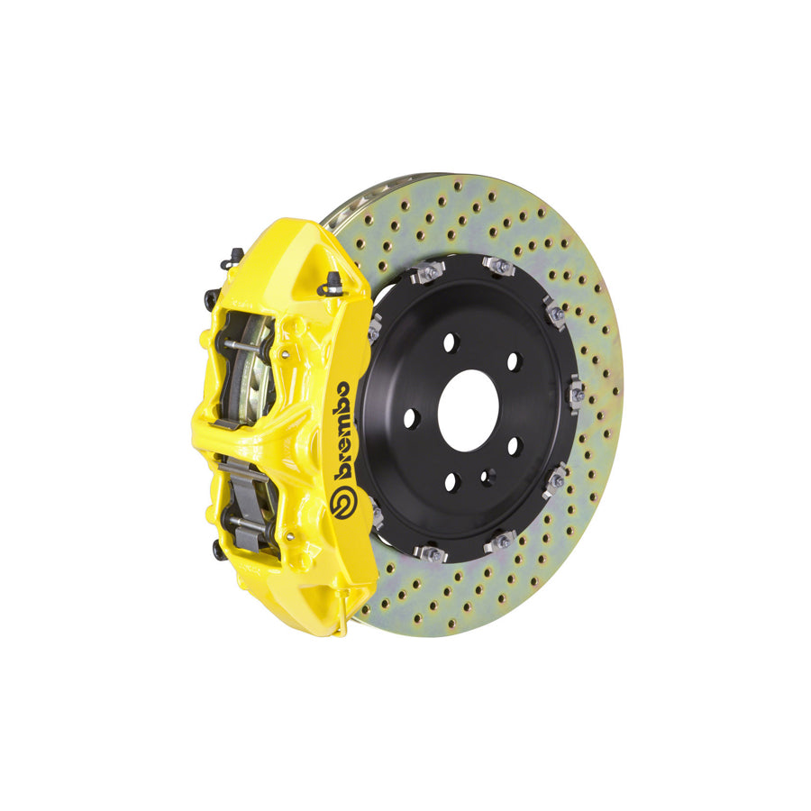 Brembo 1N1.9032A Audi A6 Front GT 6-Pistons Drilled 2-piece Big Brake Kit 380x34mm