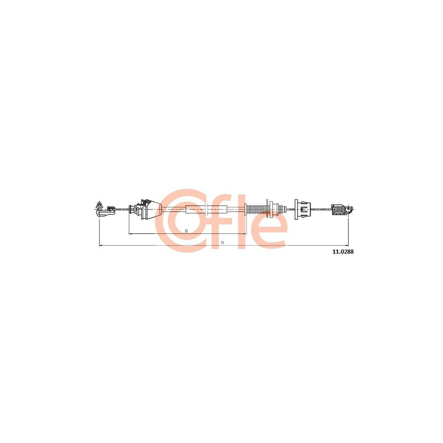 COFLE 92.11.0288 Throttle Cable for RENAULT Symbol / Thalia I (LB) | Duco Car Parts UK Car Parts