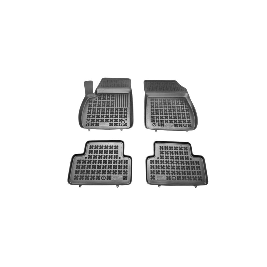 REZAW PLAST 200518 Floor mat set for OPEL Zafira C Tourer (P12) Elastomer, Front and Rear, Black