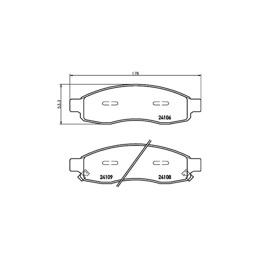 Hella 8DB 355 013 671 Brake Pad Set With Acoustic Wear Warning