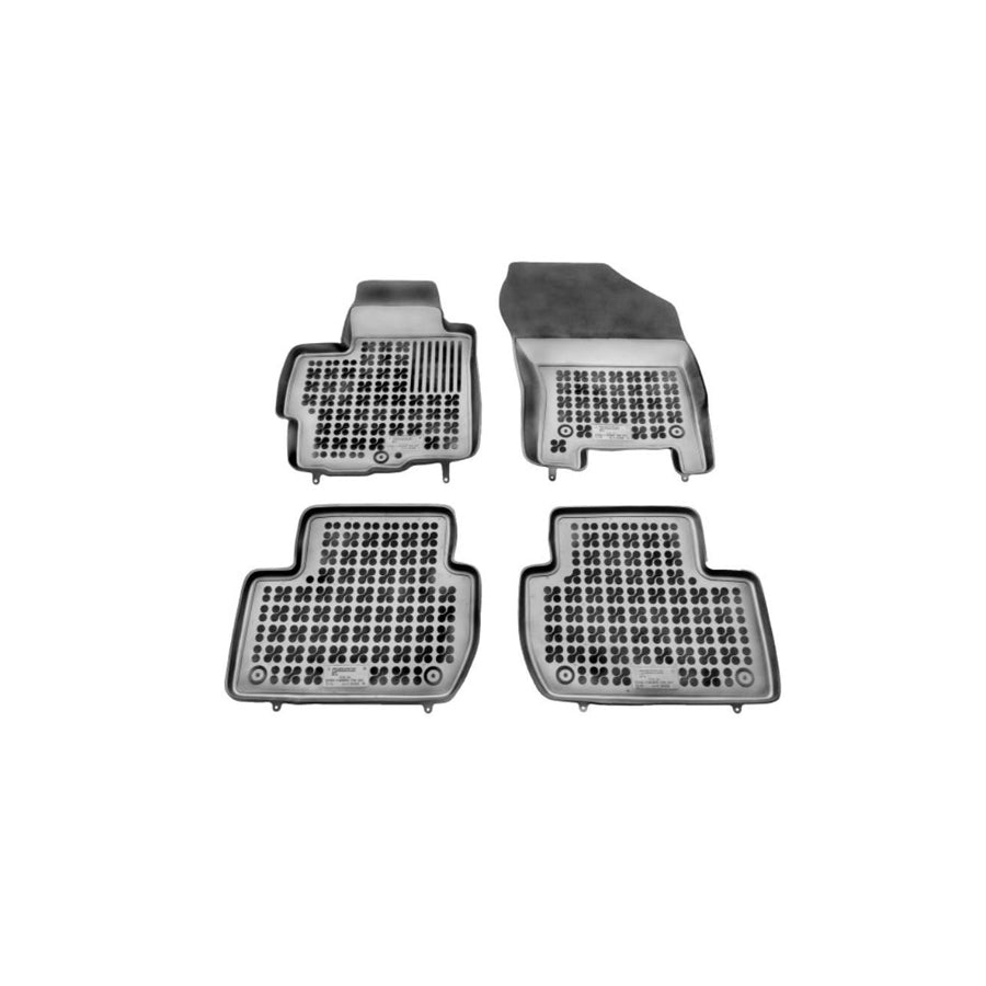 REZAW PLAST 201208 Floor mat set for CITRO??? C-Crosser Off-Road Elastomer, Front and Rear, Black