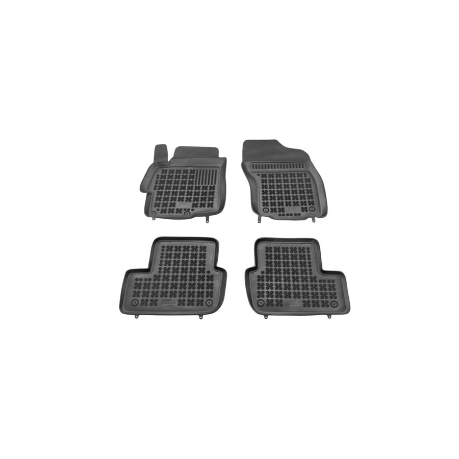 REZAW PLAST Tailored 202305 Floor mat set for MITSUBISHI LANCER Elastomer, Front and Rear, Quantity: 4, Black